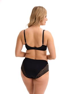 Biustonosz z koronką Soft Malika 039 miękki czarny