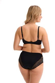 Biustonosz z koronką Soft Malika 039 miękki czarny