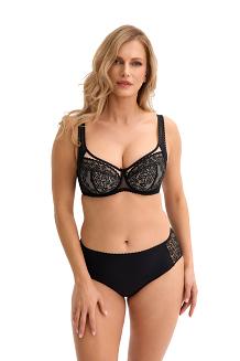 Biustonosz z koronką Soft Malika 039 miękki czarny