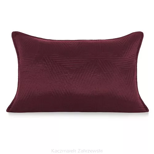 Poszewka dekoracyjna TRIO 50x70 pikowana bordowa