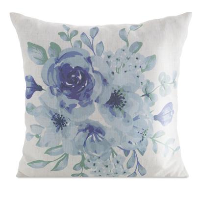 Poszewka dekoracyjna LEN 45x45 Eurofirany biała o strukturze lnu