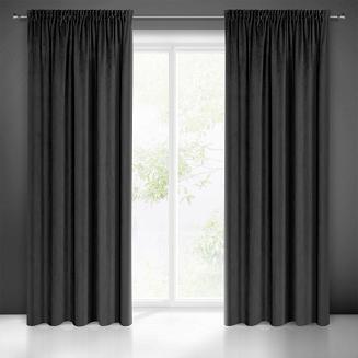 Zasłona gotowa na taśmie PIERRE 140x300 Pierre Cardin Eurofirany czarny