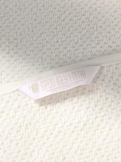 Ręcznik bawełniany o ryżowej strukturze Loren 70x140 biały