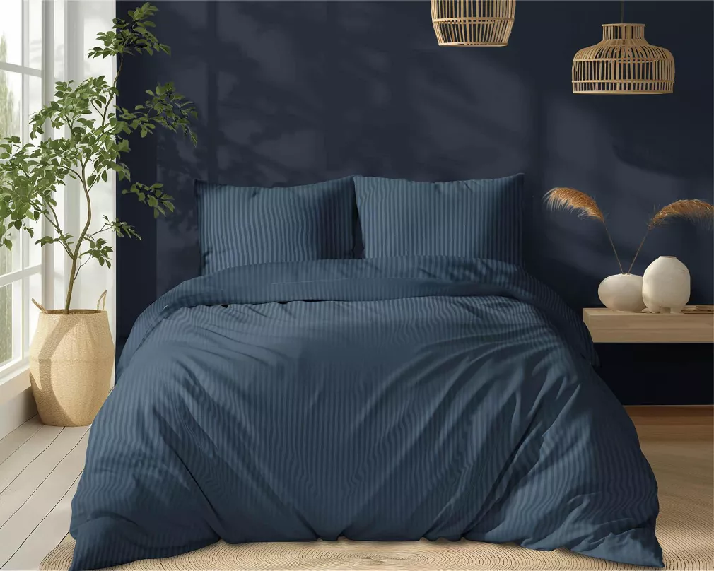 Pościel Satyna Baw. Denim /160/ Pure