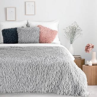 Koc narzuta ADORE 130x170 Eurofirany srebrny