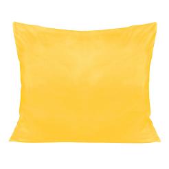 Poszewka satyna bawełniana 50x60 jednobarwna żółta