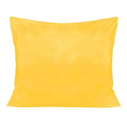 Poszewka satyna bawełniana 50x60 jednobarwna żółta