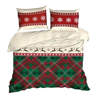 Komplet pościeli świąteczny POS 160x200 Eurofirany czerwony