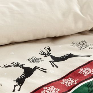 Komplet pościeli świąteczny POS 160x200 Eurofirany czerwony