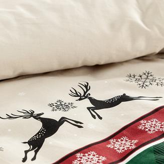 Komplet pościeli świąteczny POS 160x200 Eurofirany czerwony