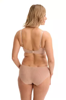 Biustonosz z haftem Soft Oksana 035 miękki beżowy
