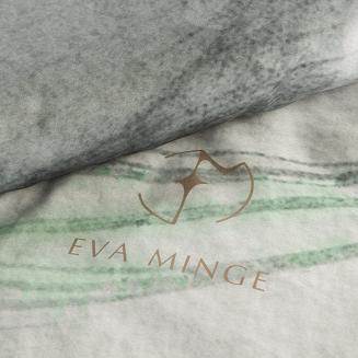 Pościel satynowa ARTIST 220x200 Eva Minge Eurofirany jasnoszary