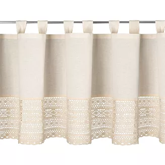 Firana gotowa na szelkach MADDELINE 150x60 Eurofirany jasnobeżowy