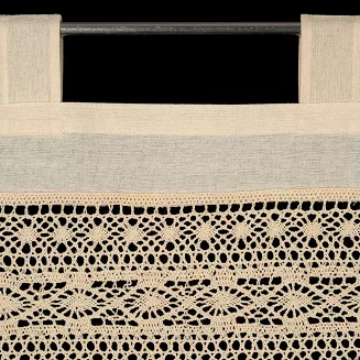 Firana gotowa na szelkach MADDELINE 150x60 Eurofirany jasnobeżowy