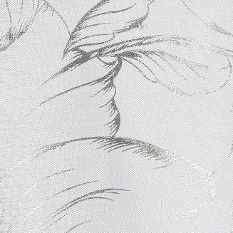 Firana gotowa na przelotkach FEZA 140x250 Eurofirany biały/srebrny