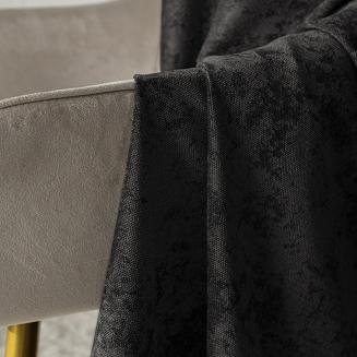 Zasłona gotowa na przelotkach SOFT 140x260 czarna