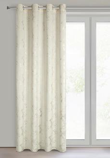 Zasłona gotowa na przelotkach RAJA 140x250 Eurofirany kremowy