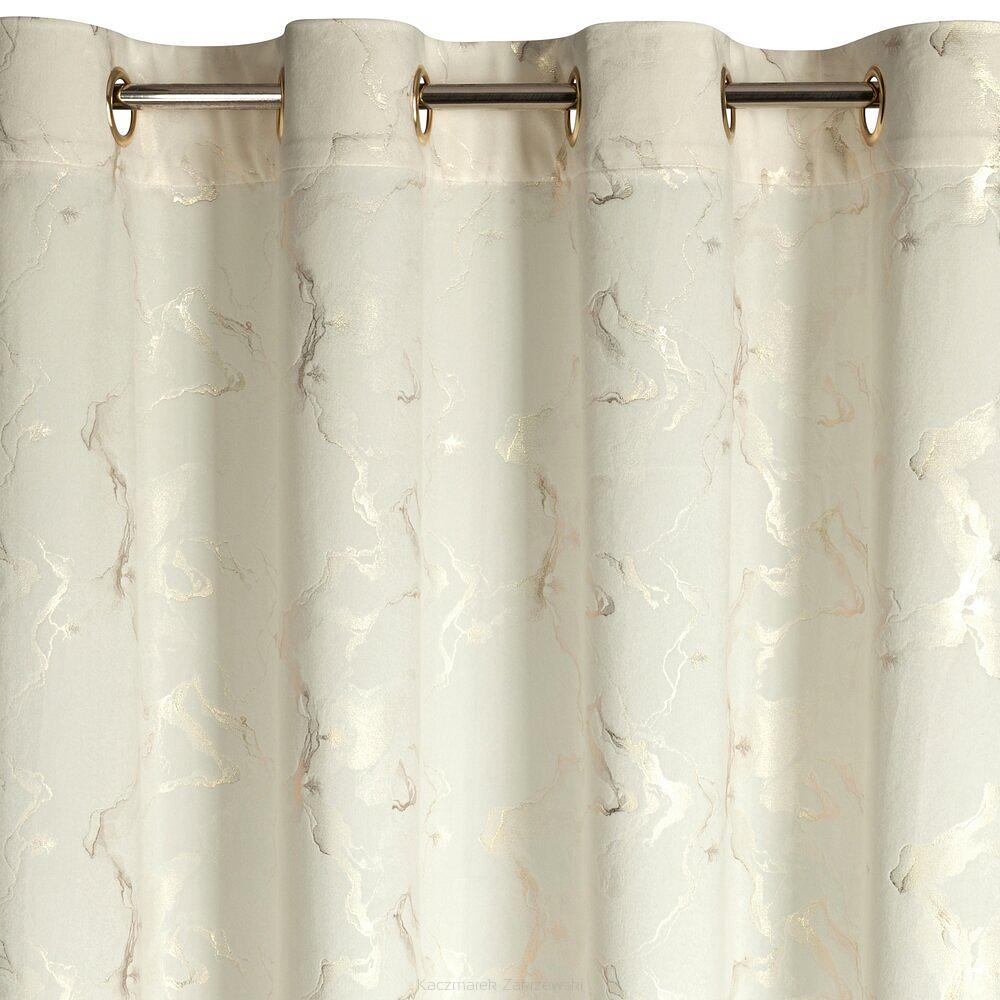 Zasłona gotowa na przelotkach RAJA 140x250 Eurofirany kremowy