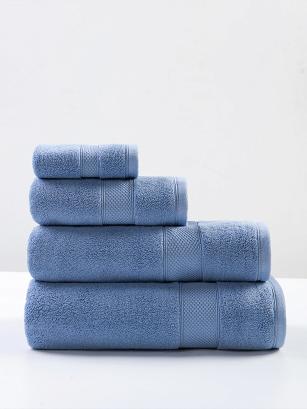 Ręcznik bawełniany Leo 70x140 niebieski