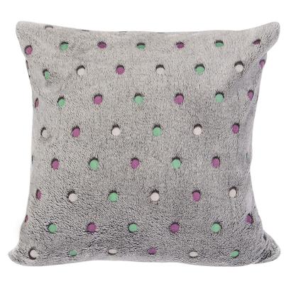 Poszewka z mikrofibry NEON 40x40 Darymex antracytowa w kropki