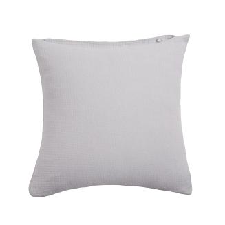 Poszewka bawełniana muślinowa 40x40 szara