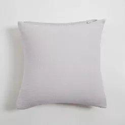 Poszewka bawełniana muślinowa 40x40 szara