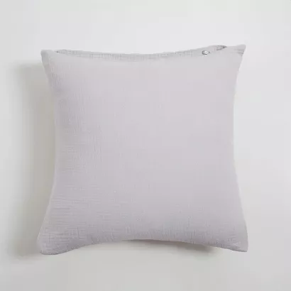 Poszewka bawełniana muślinowa 40x40 szara