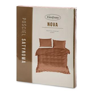 Pościel satynowa NOVA3 180x200 Eurofirany ceglasty