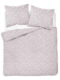 Pościel flanelowa 220x200 pudrowa drobny paisley