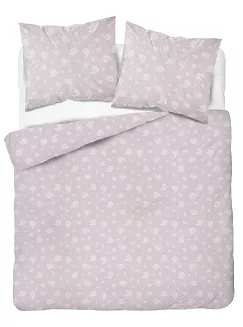 Pościel flanelowa 220x200 pudrowa drobny paisley