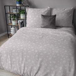 Pościel flanelowa 220x200 pudrowa drobny paisley