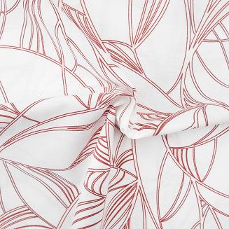 Pościel bawełniana EXCLUSIVE LENNY 200x220 COTTONLOVE Darymex biała czerwona