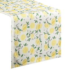 Bieżnik dekoracyjny wodoodporny LUNA 40x140 Eurofirany żółty zielony w cytryny