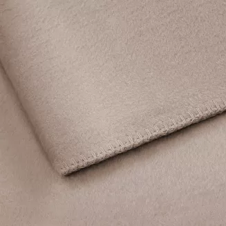 Koc bawełniano-akrylowy MONO 150x200 ciemnobeżowy