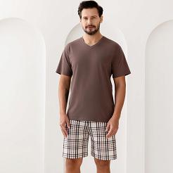 Piżama męska REGINA kod 505 brąz