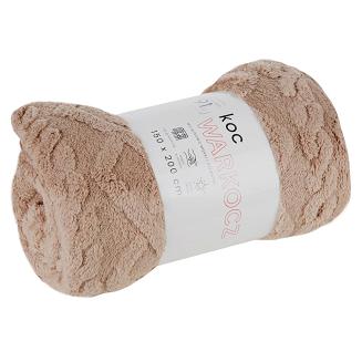 Koc narzuta WARKOCZ 200x220 Design91 beżowy