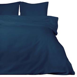 Pościel satyna bawełniana 160x200 jednobarwna chabrowa