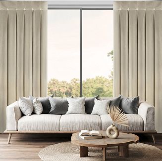 Zasłona gotowa na taśmie ALITA 140x250 Eurofirany beżowy