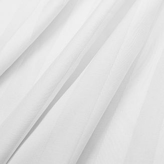 Pościel satyna bambusowo-bawełniana STRIPE WHITE 140x200 Darymex jednokolorowa biała