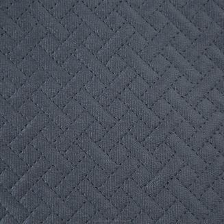 Poszewka dekoracyjna LUIZ5 40x40 Eurofirany grafitowa pikowana w cegiełkę