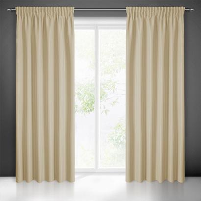 Zasłona gotowa na taśmie RITA 140x270 Eurofirany beżowa