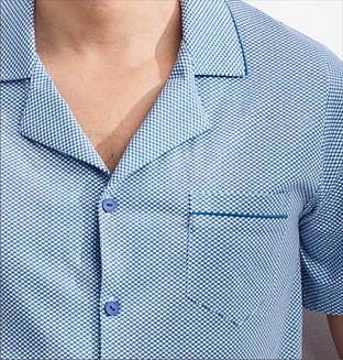 Piżama męska LUNA kod 770 dekolt i kieszeń