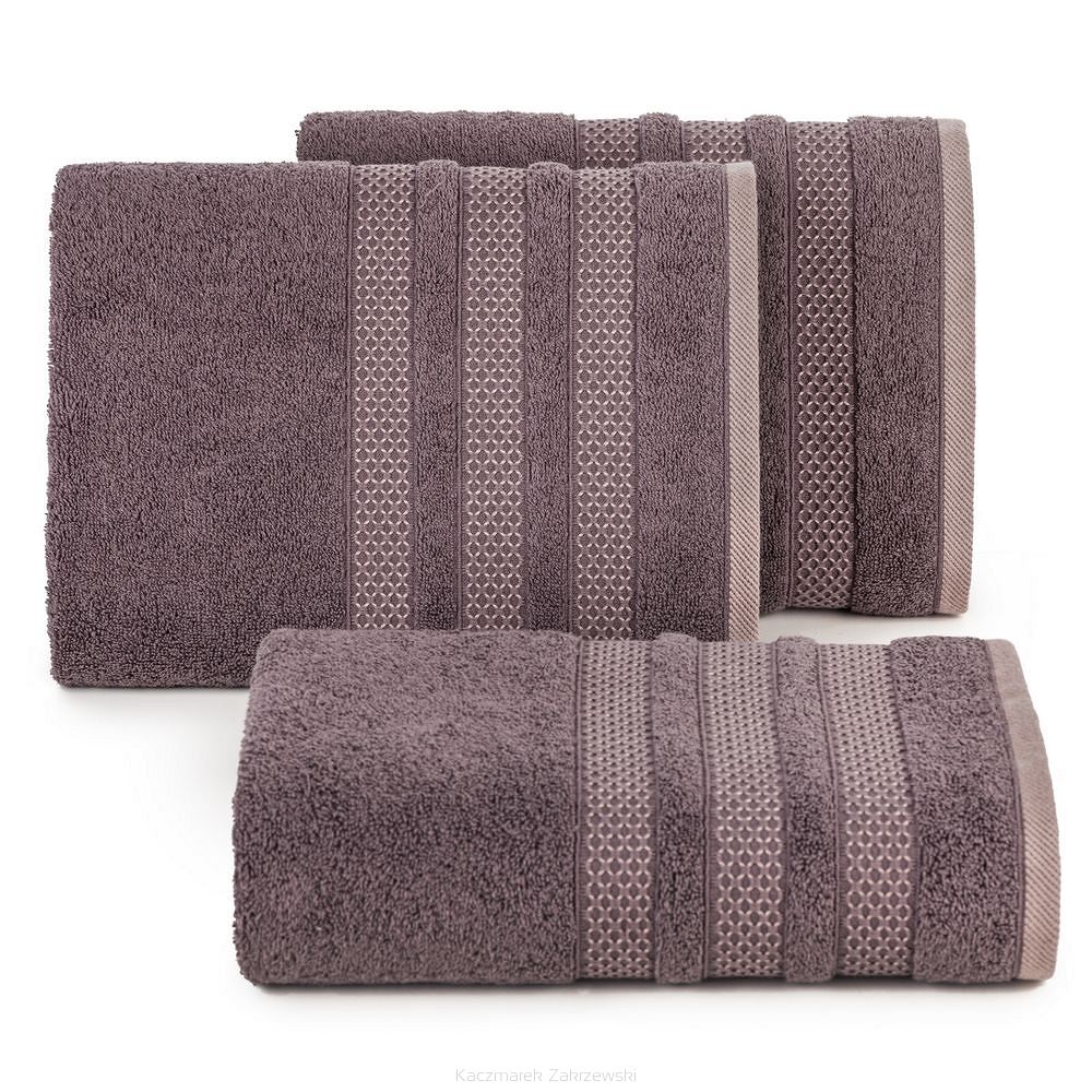 Ręcznik bawełniany NASTIA 70x140 Eurofirany stalowy