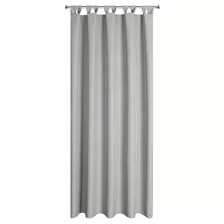 Zasłona gotowa na szelkach wodoodporna GARDEN 155x240 ogrodowa szara