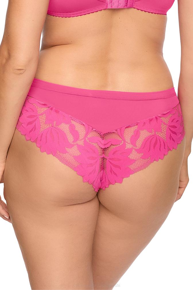 Brazyliany damskie z koronką i tiulem Nike 1135 fuksja