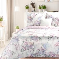 Pościel bawełniana LEA 160x200 Design91 jasnofioletowy