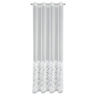 Zasłona gotowa na przelotkach JASMIN 140x250 Eva Minge Eurofirany biały