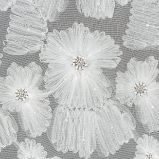 Zasłona gotowa na przelotkach JASMIN 140x250 Eva Minge Eurofirany biały