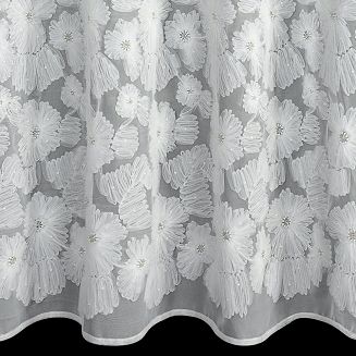 Zasłona gotowa na przelotkach JASMIN 140x250 Eva Minge Eurofirany biały