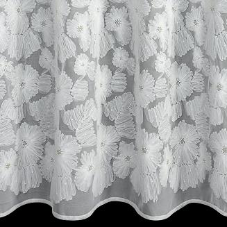 Zasłona gotowa na przelotkach JASMIN 140x250 Eva Minge Eurofirany biały